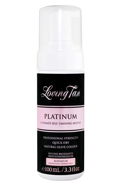 Shop Loving Tan Platinum Ultimate Self Tanning Mousse, 3.3 oz In Maximum