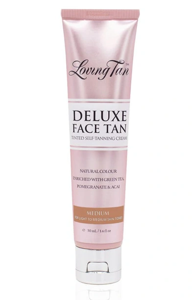 Shop Loving Tan Deluxe Face Tan Tinted Self-tanning Cream, 1.6 oz In Medium