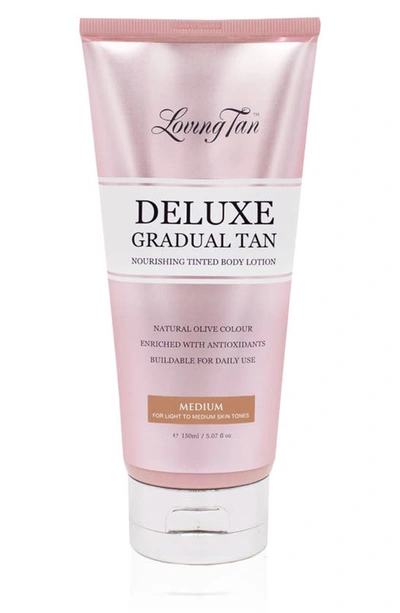 Shop Loving Tan Deluxe Gradual Tan Nourishing Tinted Body Lotion, 5.07 oz In Medium