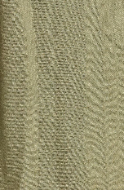Vitamin A Tallows Linen Cover-up Shorts In Agave Eco Linen