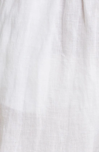 Vitamin A Tallows Linen Cover-up Shorts In Eco Linen White