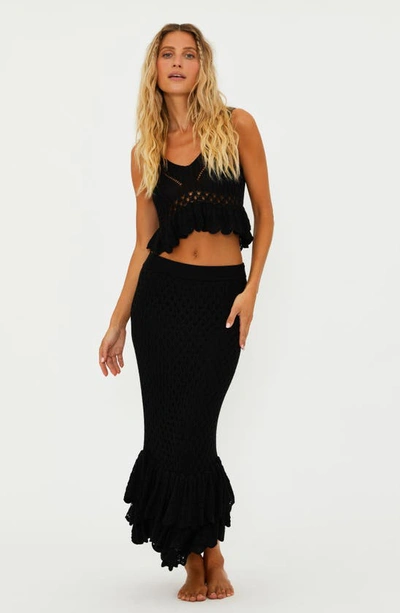 Shop Beach Riot Leigh Cover-up Top In Black