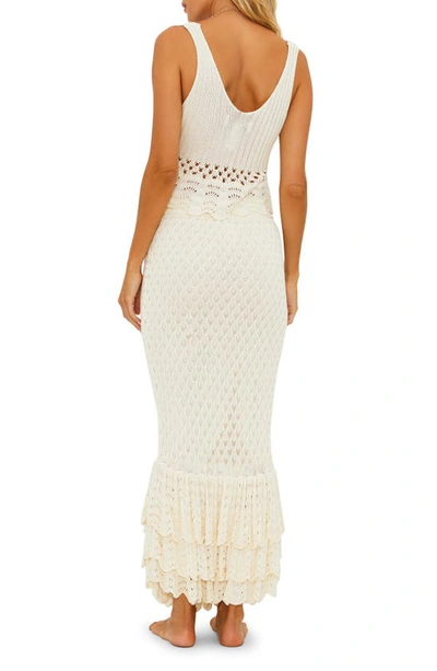 Shop Beach Riot Polly Cover-up Maxi Skirt In Ivory