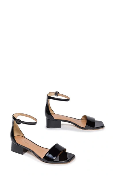 Shop Bernardo Footwear Jalena Ankle Strap Sandal In Black Patent