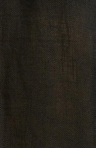 Vitamin A Playa Pocket Linen Cover-up Button-up Shirt In Black Eco Linen