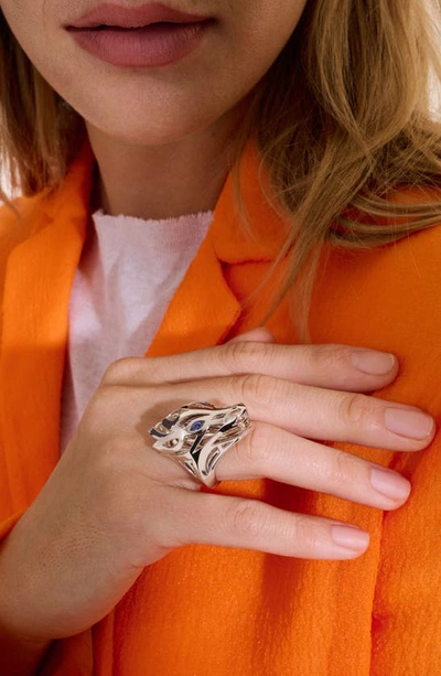 Shop John Hardy Naga Ring In Silver