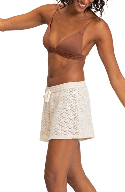 Roxy Sunset Riders Cover-up Shorts In Tapioca