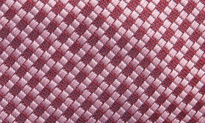 Shop Canali Geometric Silk Tie In Pink