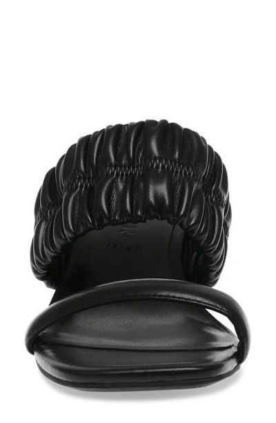 Shop Anne Klein Ginny Wedge Sandal In Black Elastic/ Black Smooth