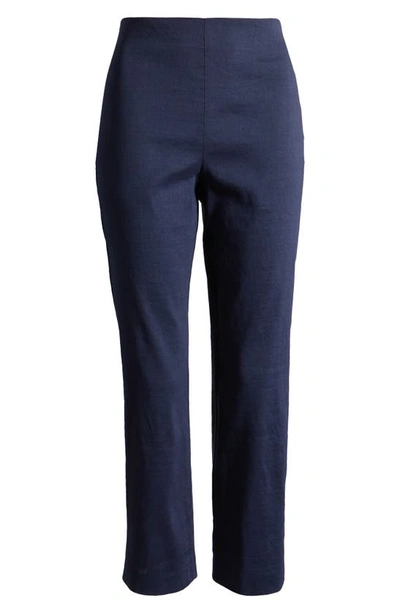 Shop Kobi Halperin Tori Linen Blend Pants In Navy