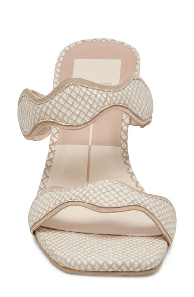 Shop Dolce Vita Ilva Slide Sandal In White/ Natural Leather