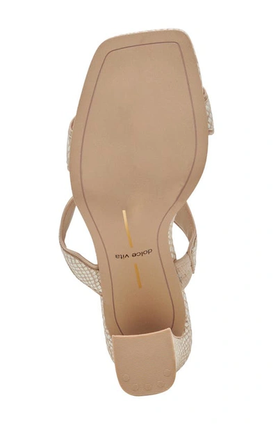 Shop Dolce Vita Ilva Slide Sandal In White/ Natural Leather