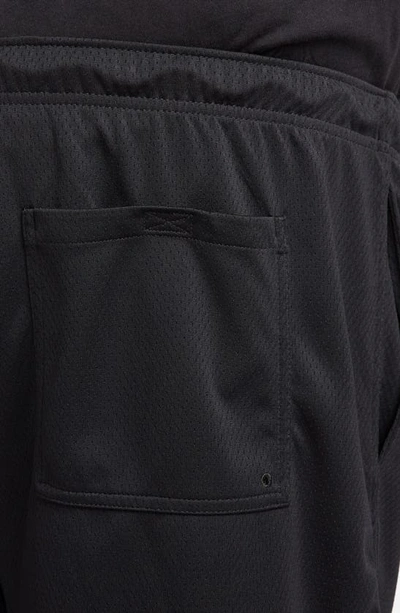 Nike Club Flow Mesh Athletic Shorts In Black/ White