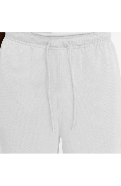 Shop Nike Club Flow Mesh Athletic Shorts In White/ Black