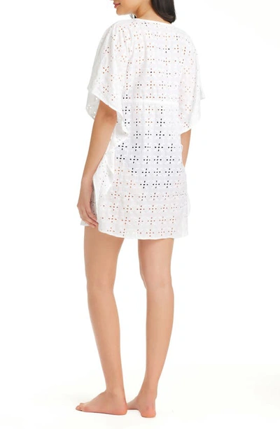 Shop Bleu By Rod Beattie Broderie Anglaise Cotton Cover-up Caftan In White