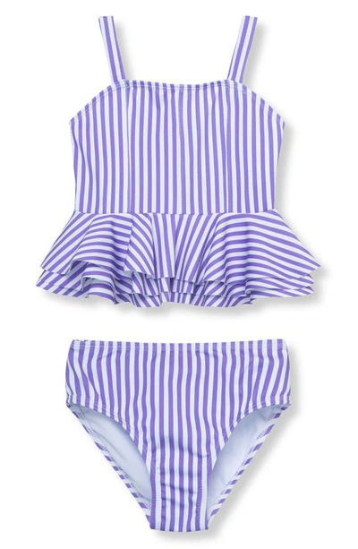 Shop Habitual Kids Kids' Fem Fem Two-piece Swimsuit In Purple