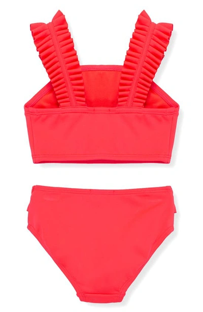 Shop Habitual Kids' So Fantasy Ruffle Two-piece Swimsuit In Pink