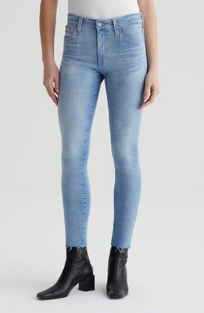 Shop Ag Farrah Ripped High Waist Ankle Skinny Jeans In 24 Years Looking Glass