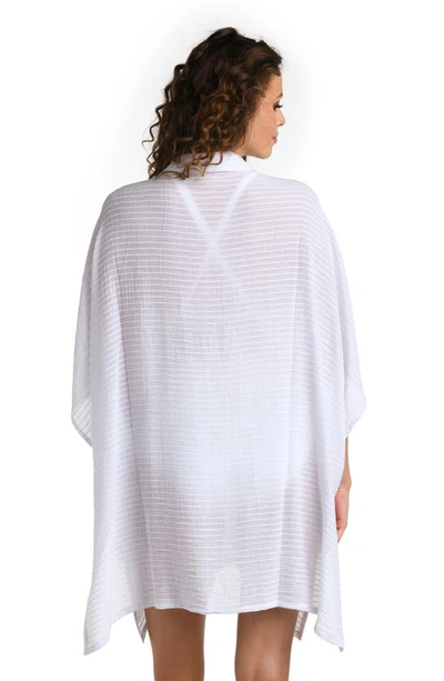Shop La Blanca Convertible Cover-up Shirtdress In White