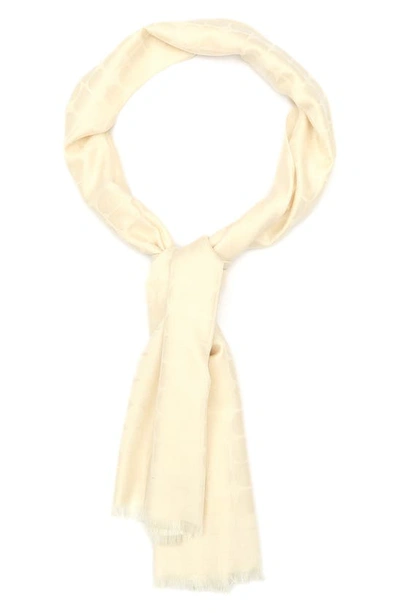 Shop Kate Spade Noel Yarn Dyed Scarf In French Cream
