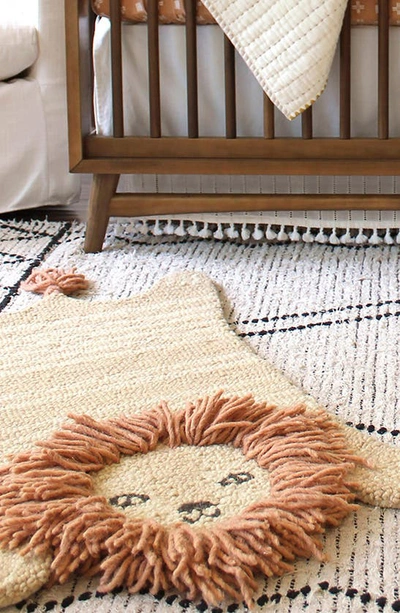 Crane Baby Leopard Accent Rug In Brown Lion