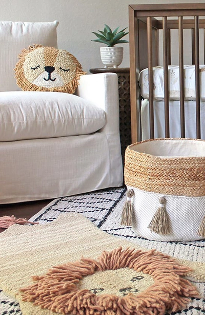 Crane Baby Leopard Accent Rug In Brown Lion