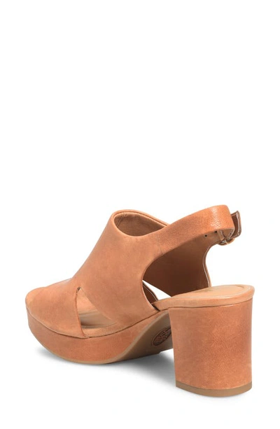Söfft Liv Slingback Platform Sandal In Luggage