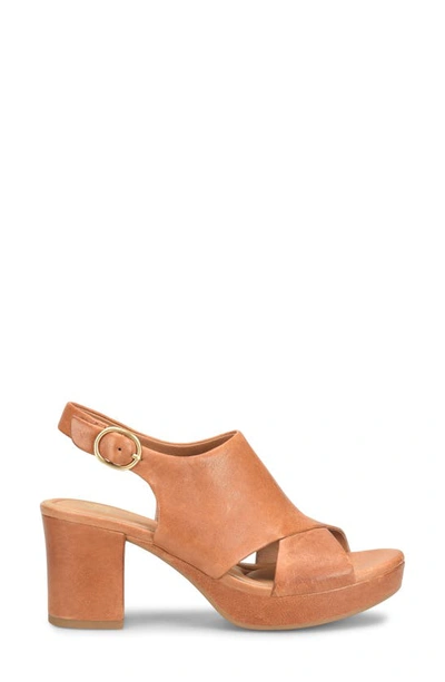 Söfft Liv Slingback Platform Sandal In Luggage