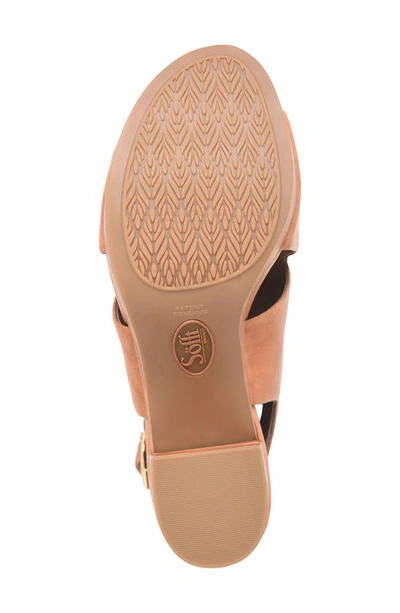 Söfft Liv Slingback Platform Sandal In Luggage