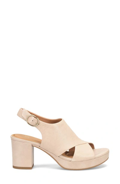Söfft Liv Slingback Platform Sandal In Tapioca