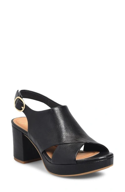 Shop Söfft Liv Slingback Platform Sandal In Black