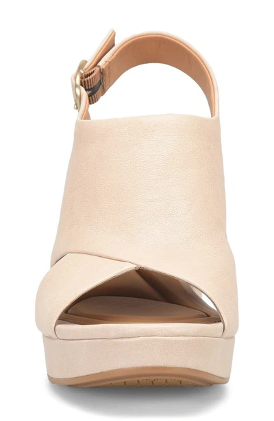 Söfft Liv Slingback Platform Sandal In Tapioca