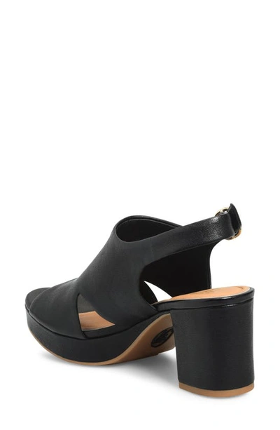 Söfft Liv Slingback Platform Sandal In Black