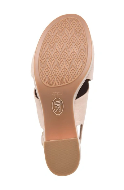 Söfft Liv Slingback Platform Sandal In Tapioca