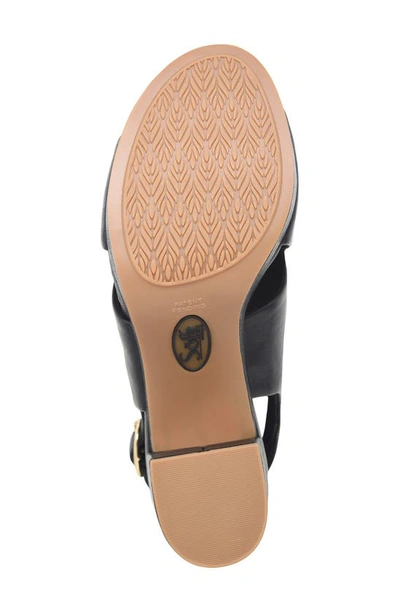 Söfft Liv Slingback Platform Sandal In Black