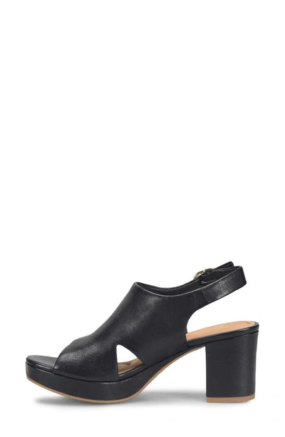 Söfft Liv Slingback Platform Sandal In Black