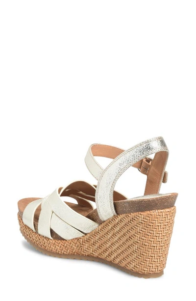 Shop Söfft Carlana Wedge Sandal In Platino