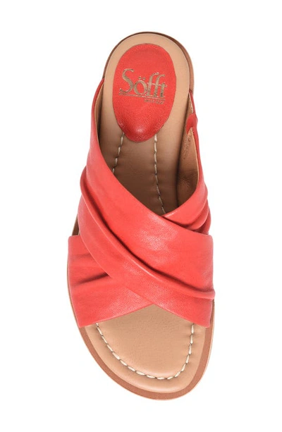 Söfft Fallon Slide Sandal In Coral