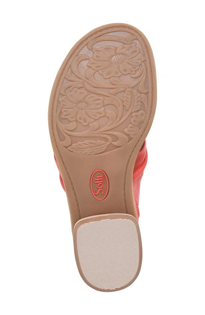 Söfft Fallon Slide Sandal In Coral