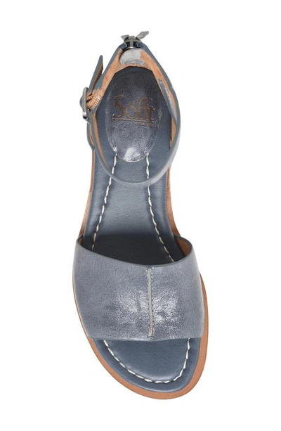 Söfft Faxyn Ankle Strap Sandal In Blue