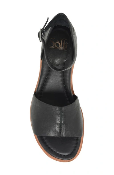Söfft Faxyn Ankle Strap Sandal In Black
