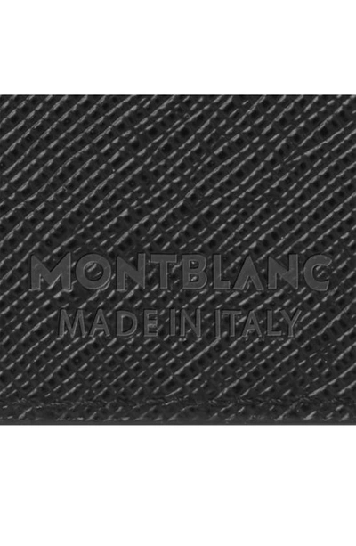 Montblanc Sartorial Trifold Leather Card Holder In Black