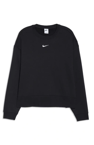Shop Nike Sportswear Essential Sweatshirt In Black/ White