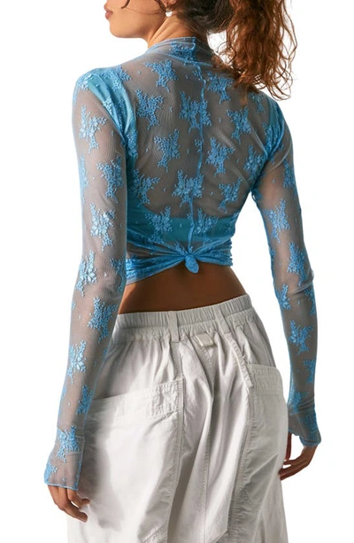 Shop Free People Lady Lux Layering Top In Blue Bell