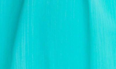 Bleu Rod Beattie Gypset Pompom Sheer Cover-up Caftan In Bora Bleu
