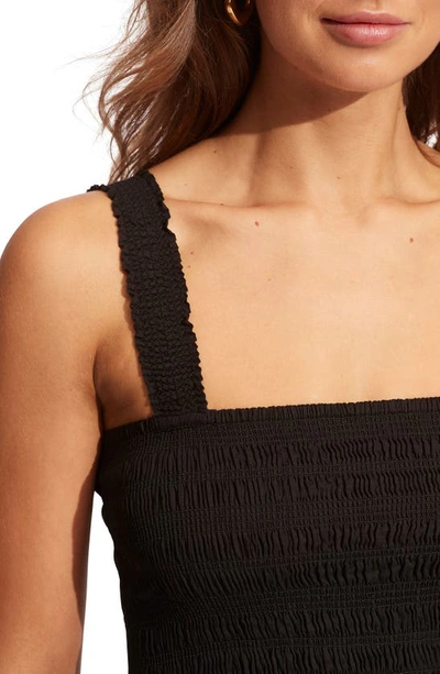 Seafolly Faithful Cover-up Midi Sundress In Black