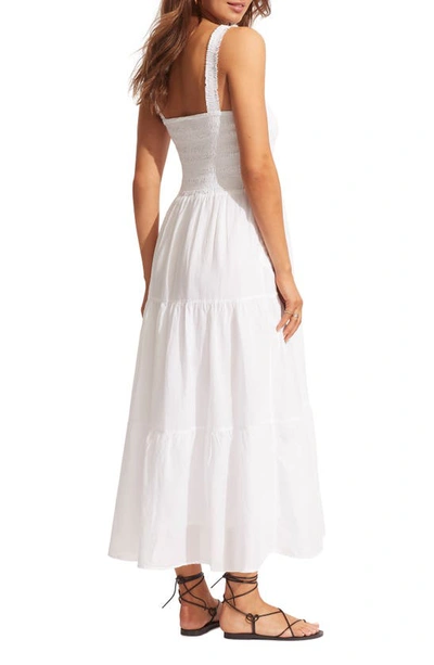 Shop Seafolly Faithful Cover-up Midi Sundress In White