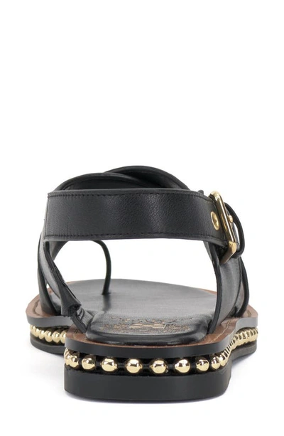 Vince Camuto Ciela Toe Loop Sandal In Black