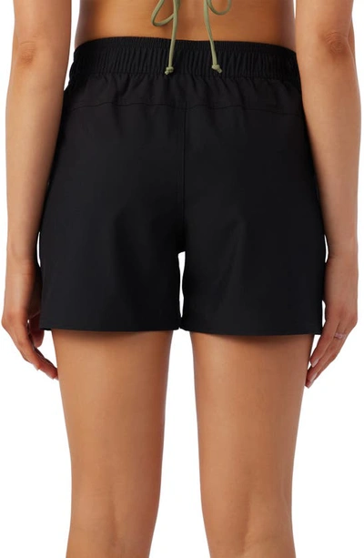 Shop O'neill Jetties Stretch 4 Cover-up Shorts In Black