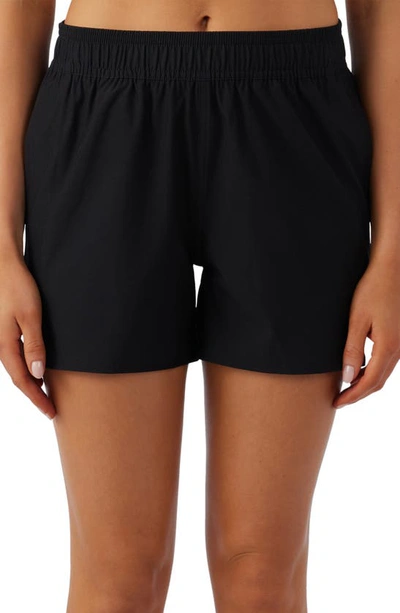 Shop O'neill Jetties Stretch 4 Cover-up Shorts In Black